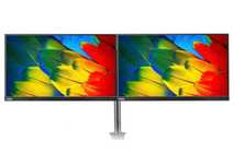 Dwa Monitory Lenovo 24" S24i-10 TN Bezramkowe z uchwytem biurkowym A