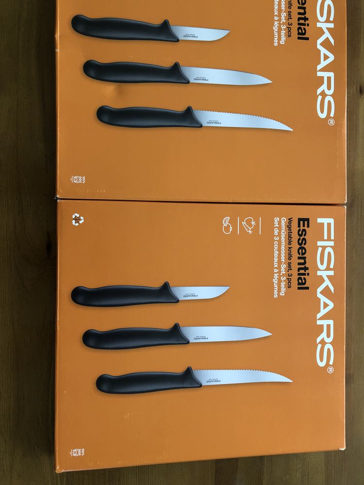 Noże Fiskars komplet 3 sztuki