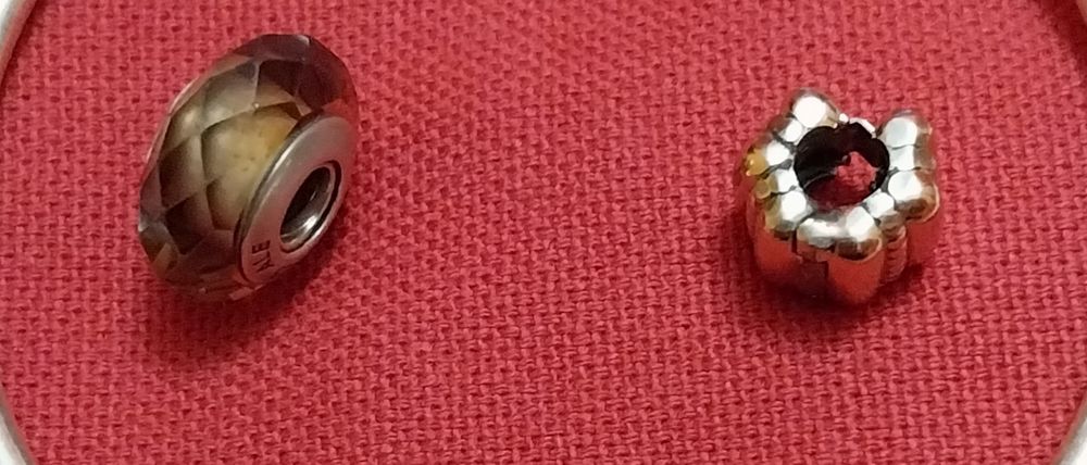 Contas Pandora prata/ouro