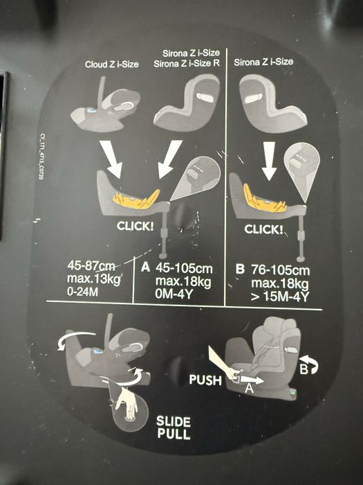 Fotelik nosidełko Cybex cloud Z i-size z bazą obrotową