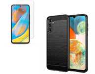 Etui Carbon do Samsung Galaxy A54 5G + Szkło Hartowane