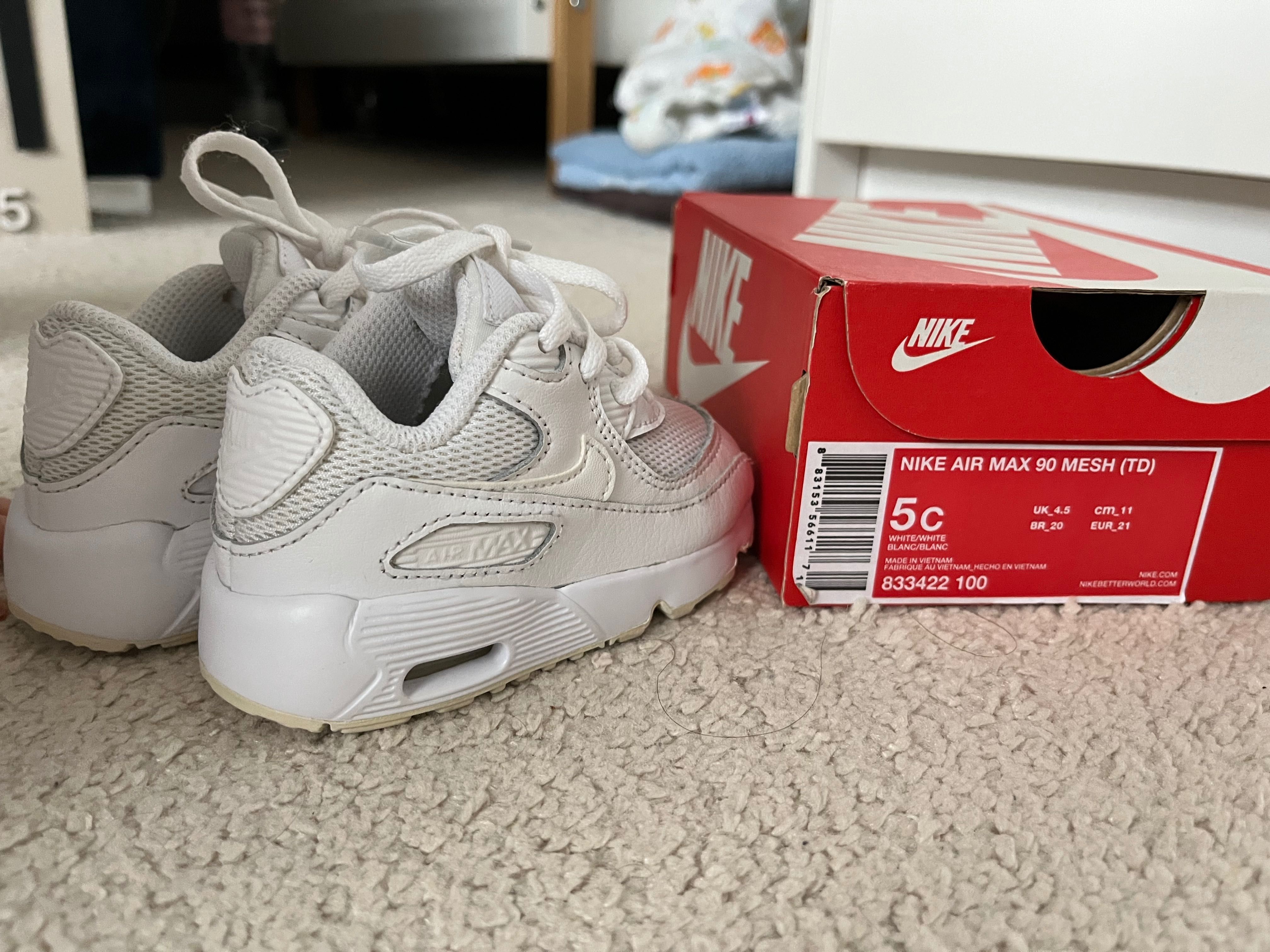Dziecięce niemowlęce nike air max 90 oryginalne