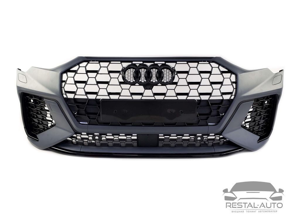 Передний бампер Audi Q3 F3 18-22 стиль RSQ3 новый ауди