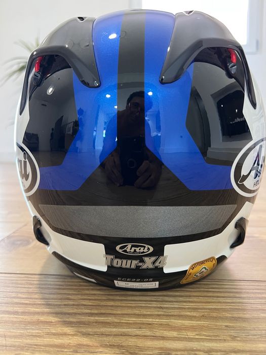 Capacete Arai X4 Blue Drudi Performance