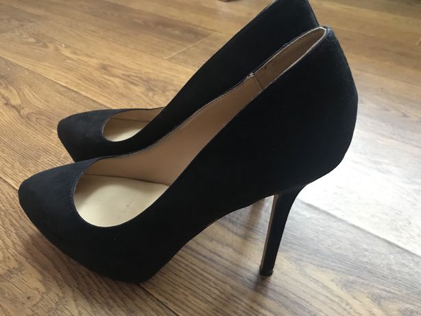 Продам черные туфли Zara (каблук+платформа) 39/40 размер