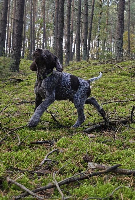 Wyżeł niemiecki krótkowłosy po polujacych rodzicach!