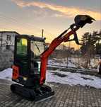 WYPRZEDAŻ.Koparka 1.2T KUBOTA,LKC,skretne ramie,rozsuwane podwozie.