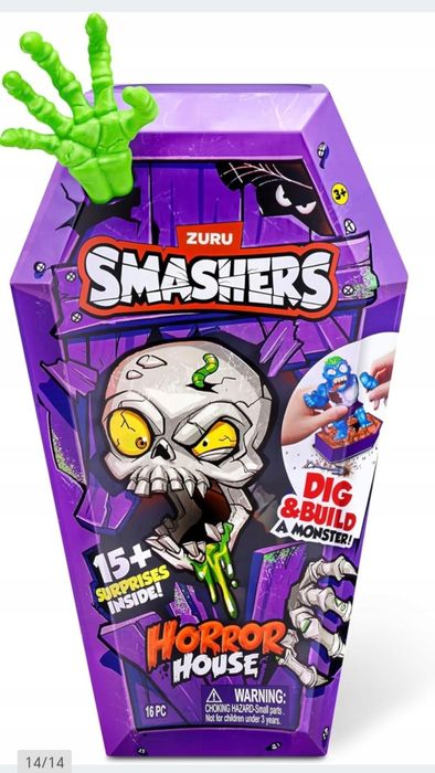 ZURU SMASHERS horror house trumna z potworem
