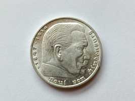 5 Marek 1936 Niemcy Hindenburg Srebro