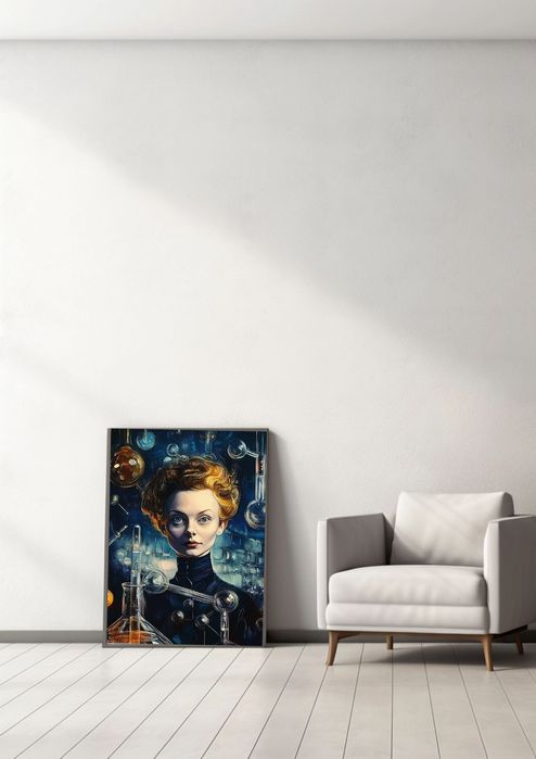 Piękne Umysły - Skłodowska - Curie v2 plakat B2 (50x70cm)