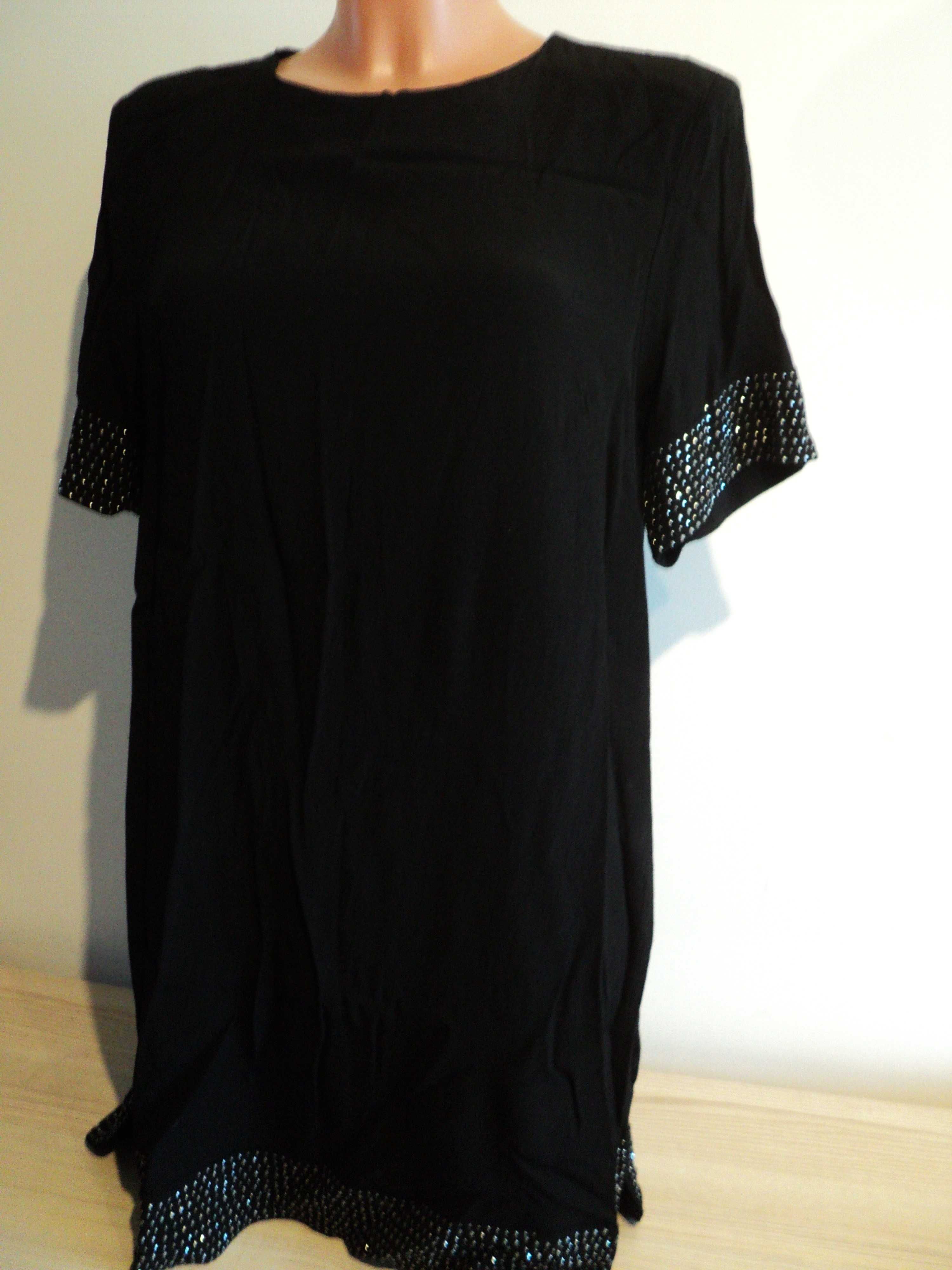 Czarna tunika/ sukienka H&M roz. 40-42, L-XL