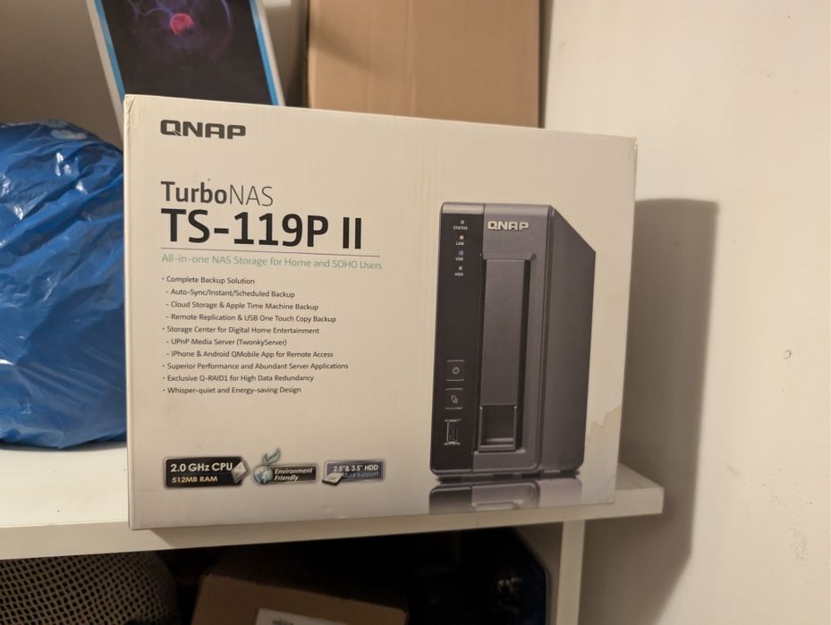 QNAP TS-119P II + nowy dysk 1TB Toshiba P300 – gotowy zestaw NAS