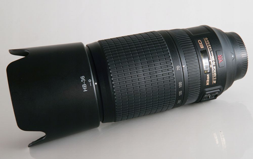 Obiektyw Nikkor AF-S 70-300 f/4.5-5.6G ED VR, stan bdb.
