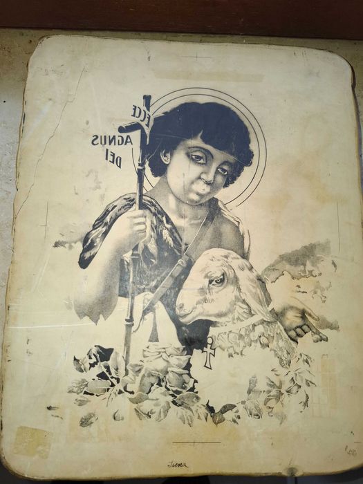 Велика ікона на камені вага біля 10кг