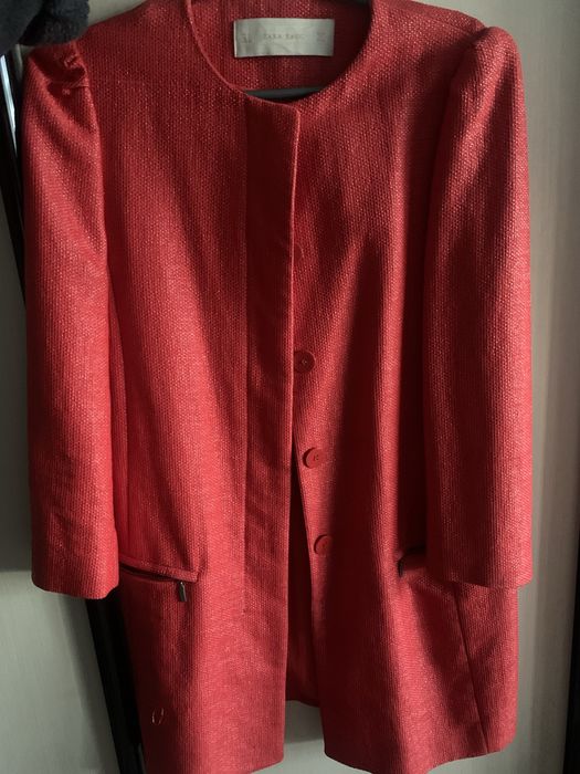 Пиджак красный zara