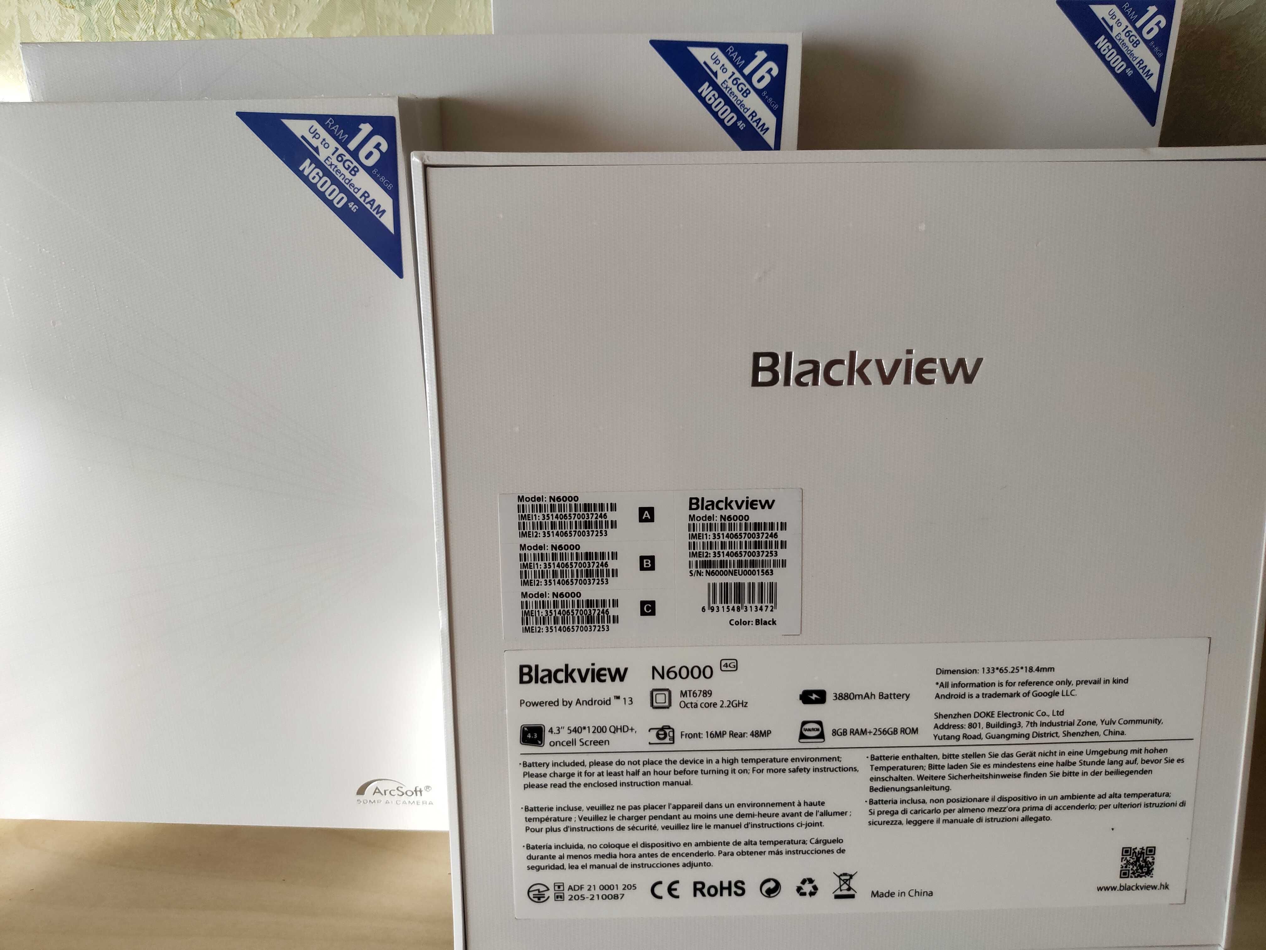 Компактный Blackview N6000 8+256GB Helio G99 4.3" IPS IP68/69K/810H