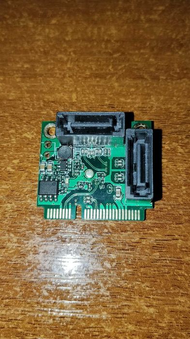 Адаптер-перехідник Mini PCI-E 2xSATA 3.0 Плата розширення