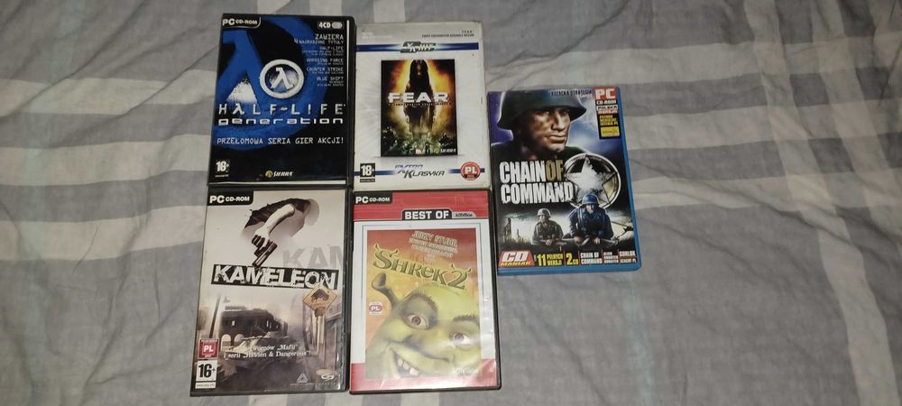 Gry na PC. Kameleon, Half-Life, Fear, Shrek2