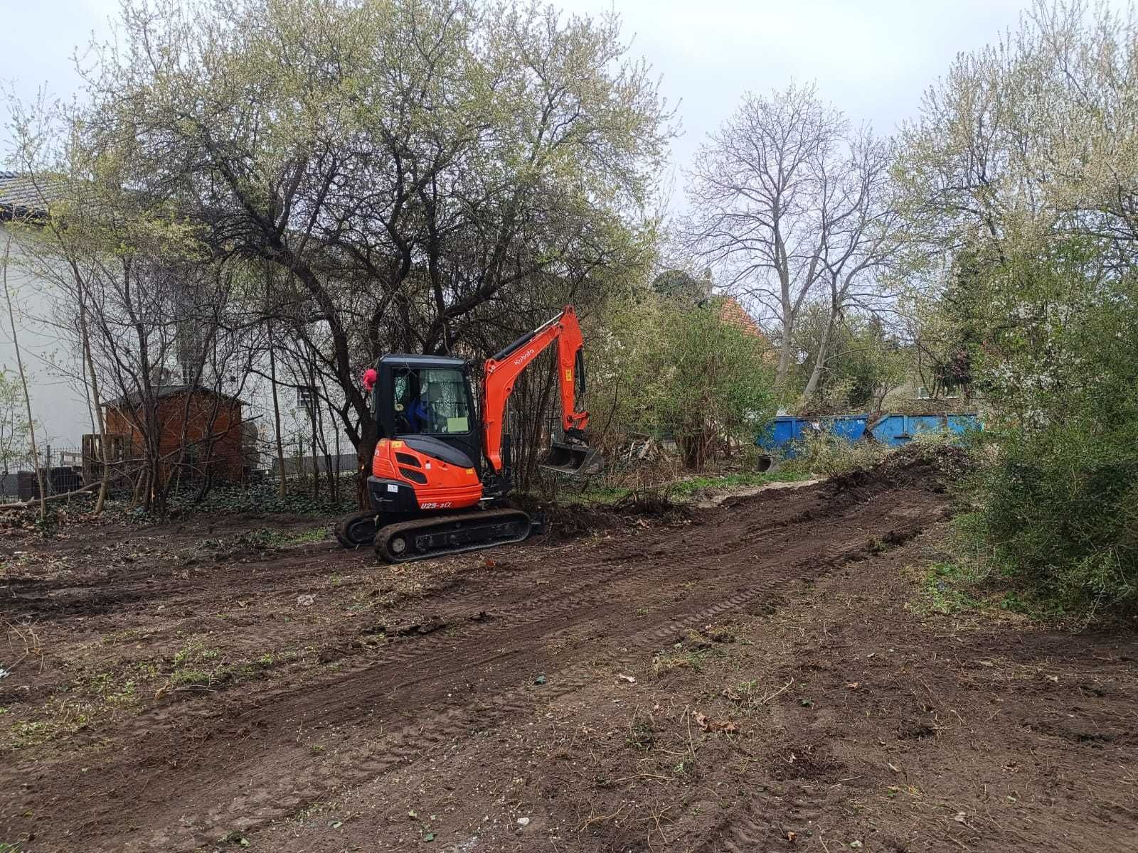 Usługi minikoparką - roboty ziemne