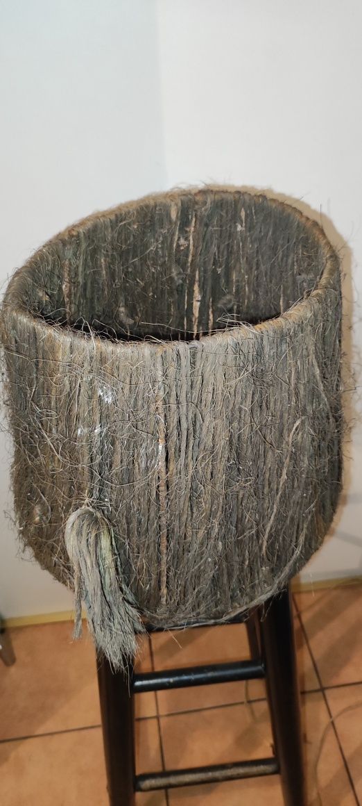 Lampa z glinki art unikat Pan Zagłoba