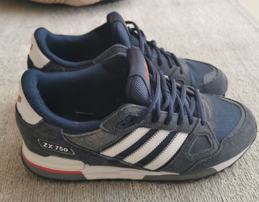 Sapatilhas Adidas ZX750 azuis T41  1/3
