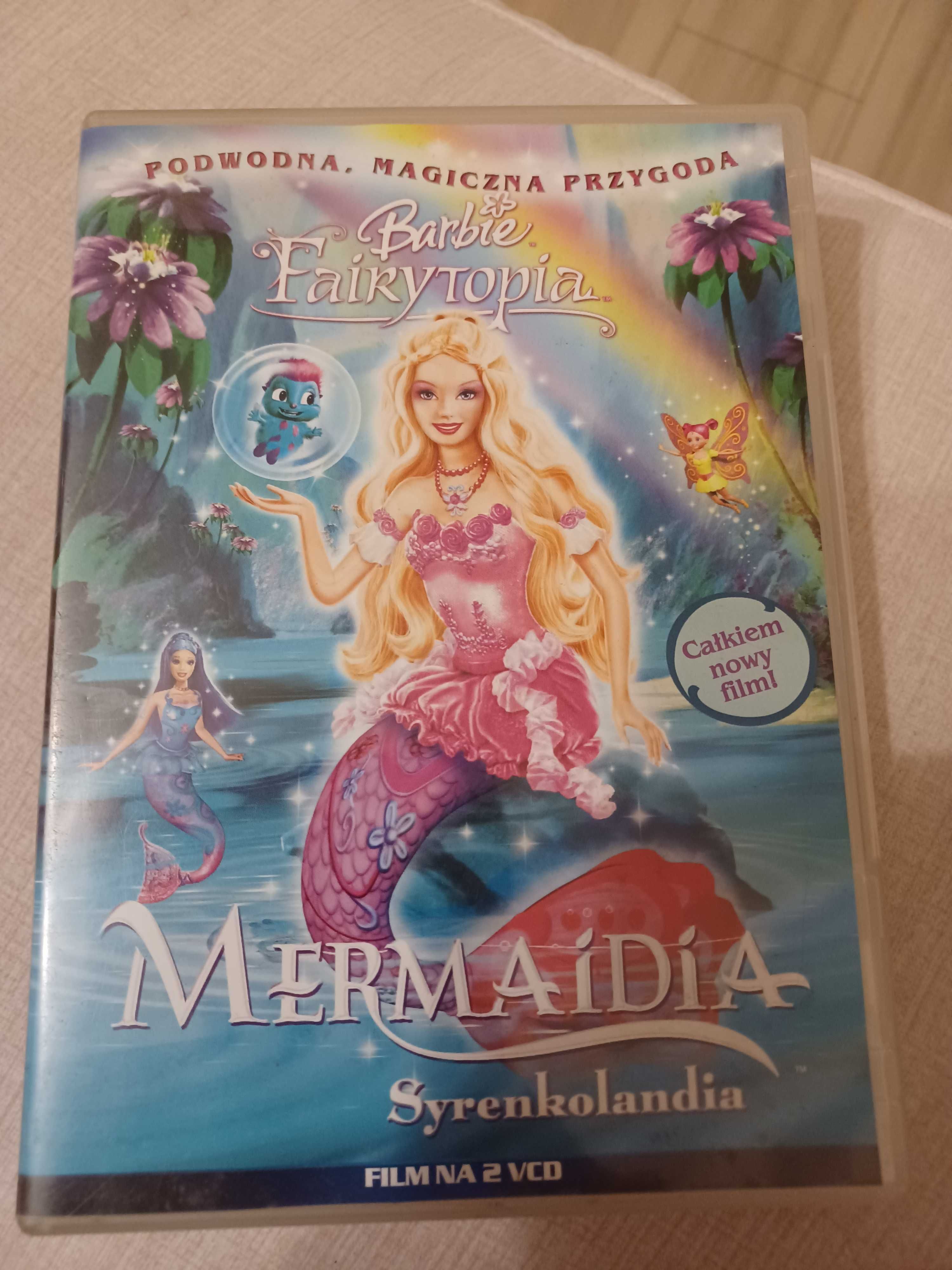 Płyty DVD- Barbie- Syrenkolandia,część 1 i 2 ,polski dubbing.