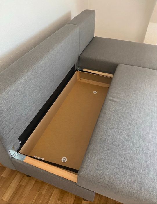 Ładny narożnik Ikea Angsta funkcja spania pojemnik super stan dowóz