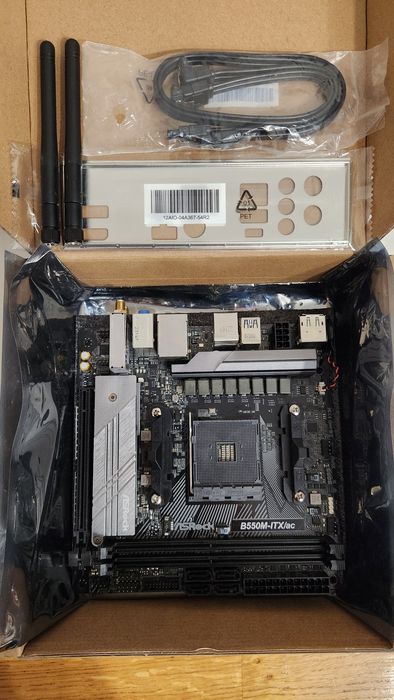 Як нова‼️мат.плата mini-ITX AM4 ASRock B550M-AC/ITX WIFI ARGB NVMe