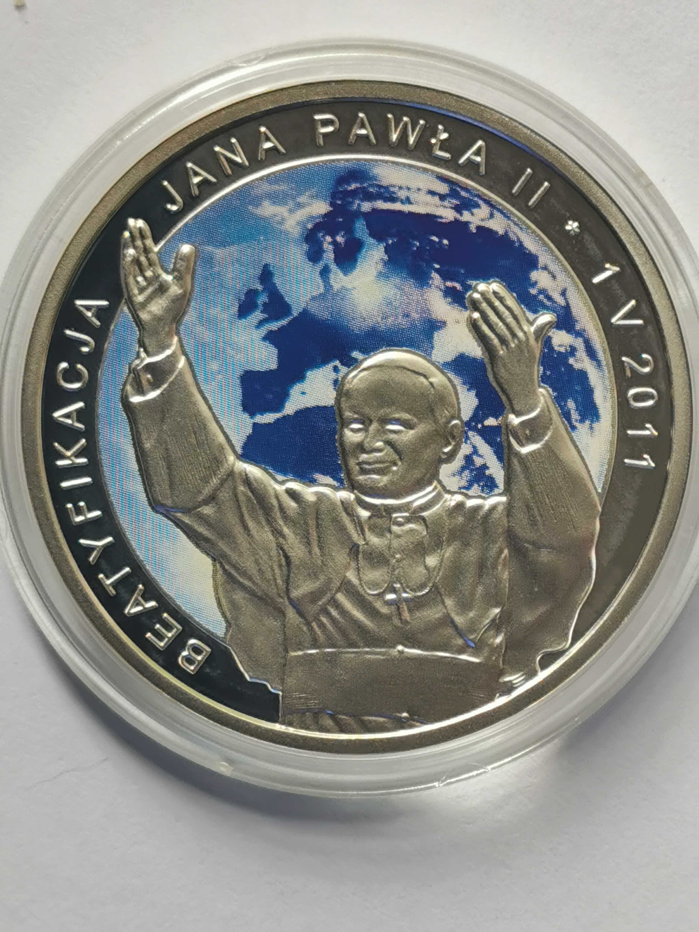 Moneta - 20 zł. Beatyfikacja JP II 2011r. S2-J