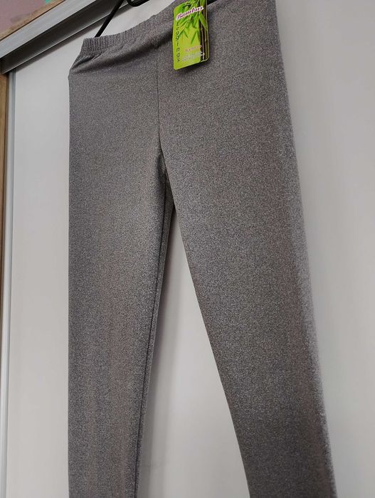 Szare leginsy klasyczne długie 44/46 2xl/3xl