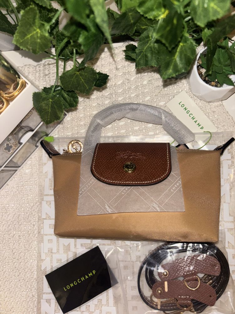 Mini Longchamp Castanha