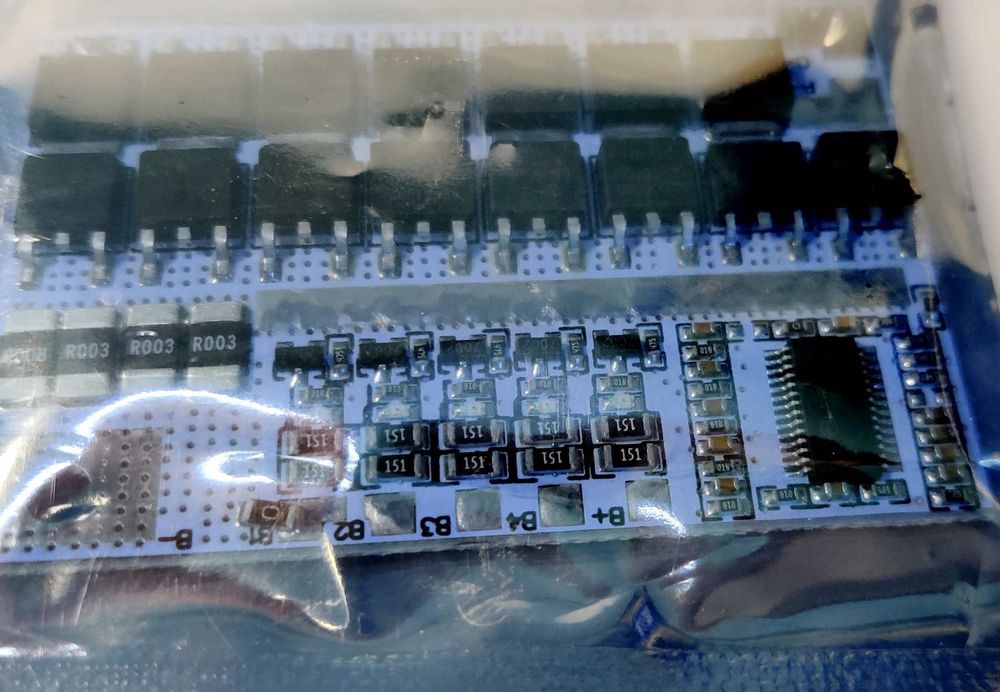 BMS белая  4S (3S 5S) LiFePo4 100A BM3451 c балансировкой батареи