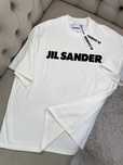 Белая футболка с принтом Jil Sander мужская футболка коттон f725