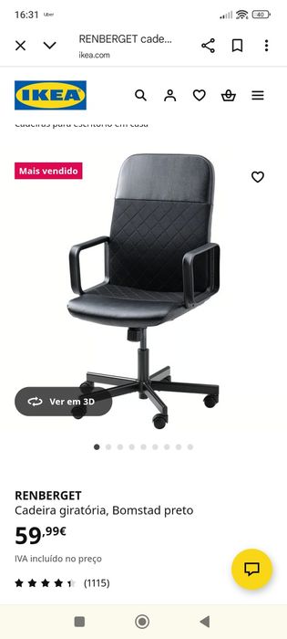 Cadeira de escritório IKEA