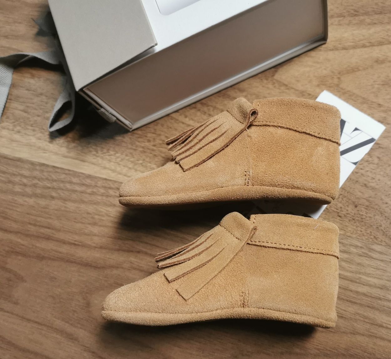 ZARA botki buty niemowlęce dziecięce 100% SKÓRA roz. 17/18