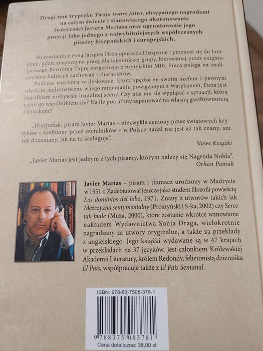 Twoja twarz jutro. Taniec i sen.