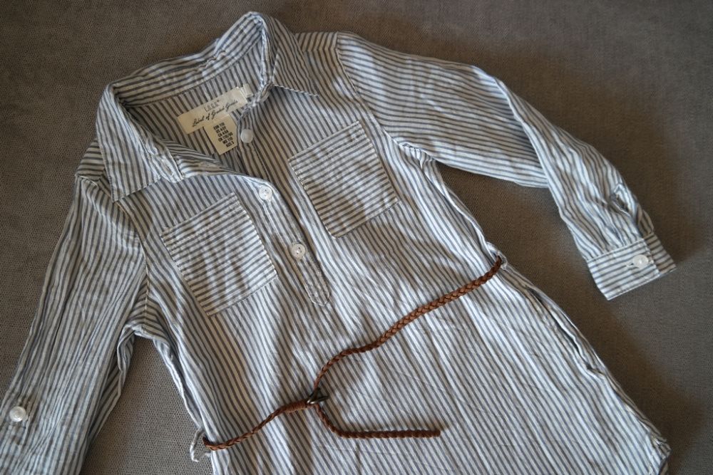 Dziewczyka 110 (4-5 lat) Sukienka szmizjerka H&M koszula wiosna lato