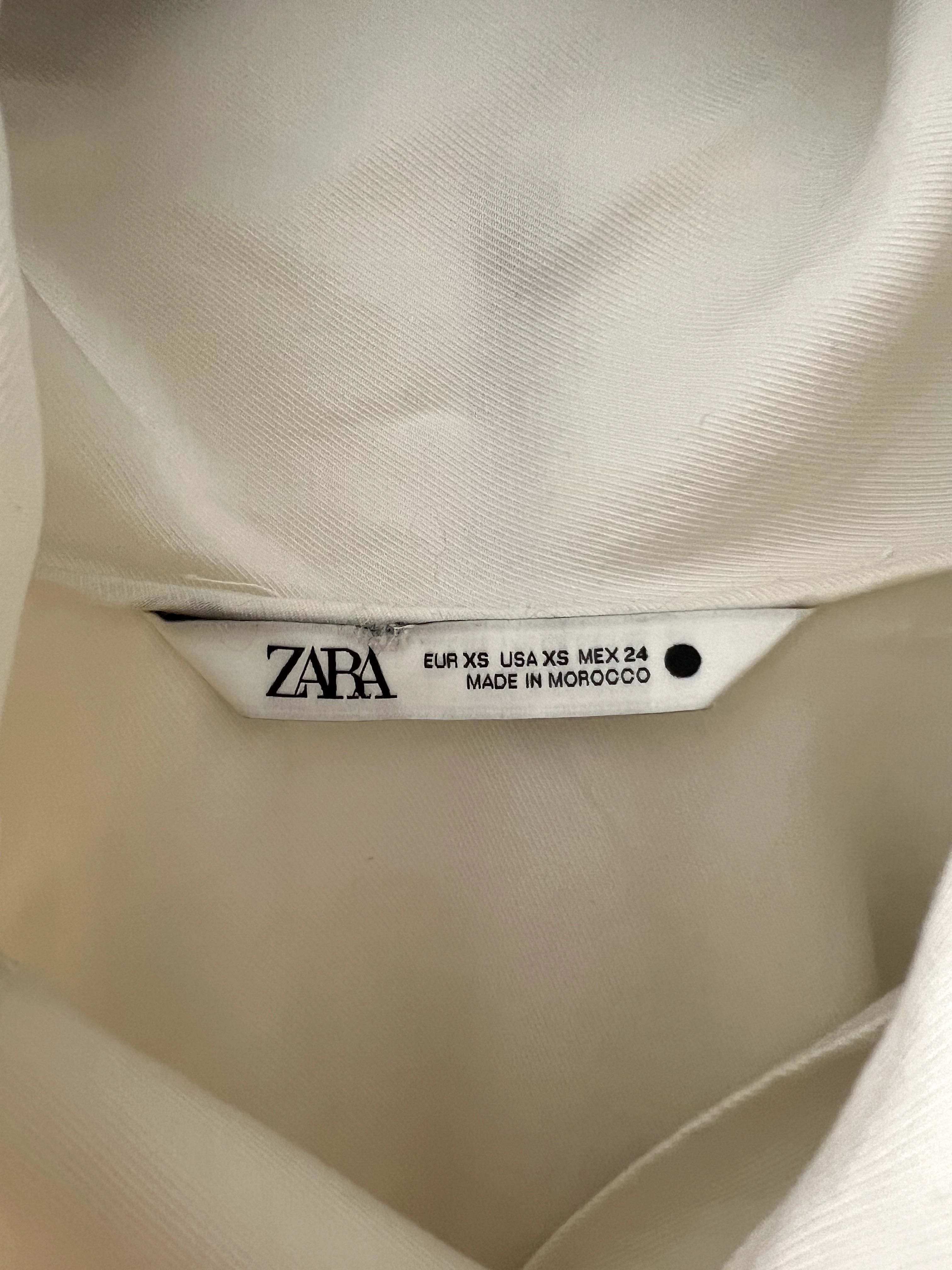 Camisa Zara Com Laço
