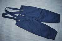 Vintage spodnie zimowe 98 cm ocieplane szelki