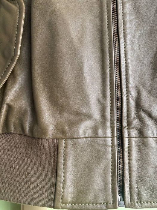 Шкіряна куртка Mango, натуральна шкіра