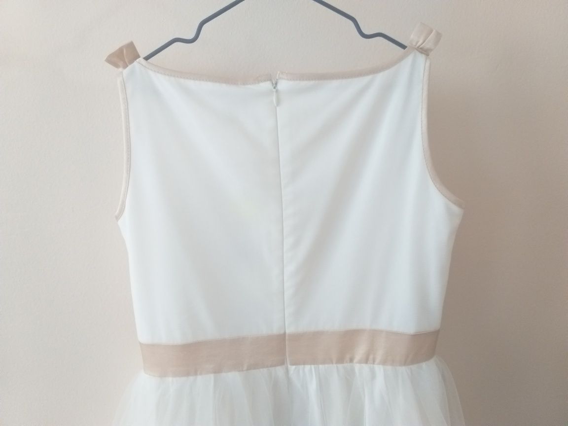 Vestido branco cerimonia / comunhão para menina. Tam. 152cm / 12 anos