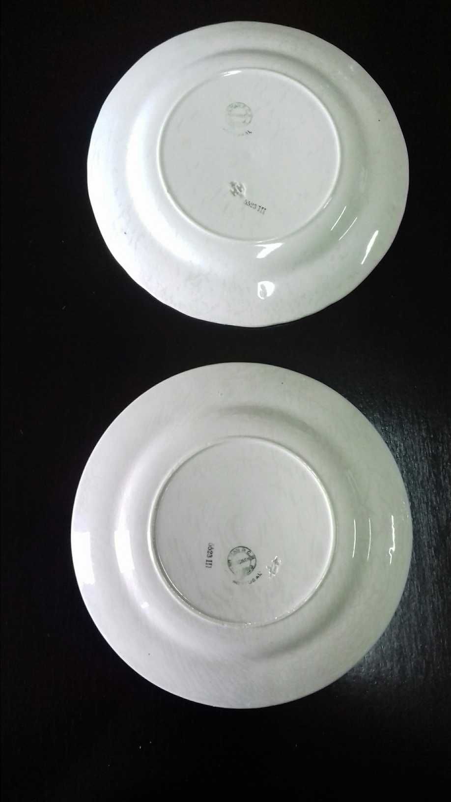 2 Pratos de porcelana vintage - Loiça de Sacavém