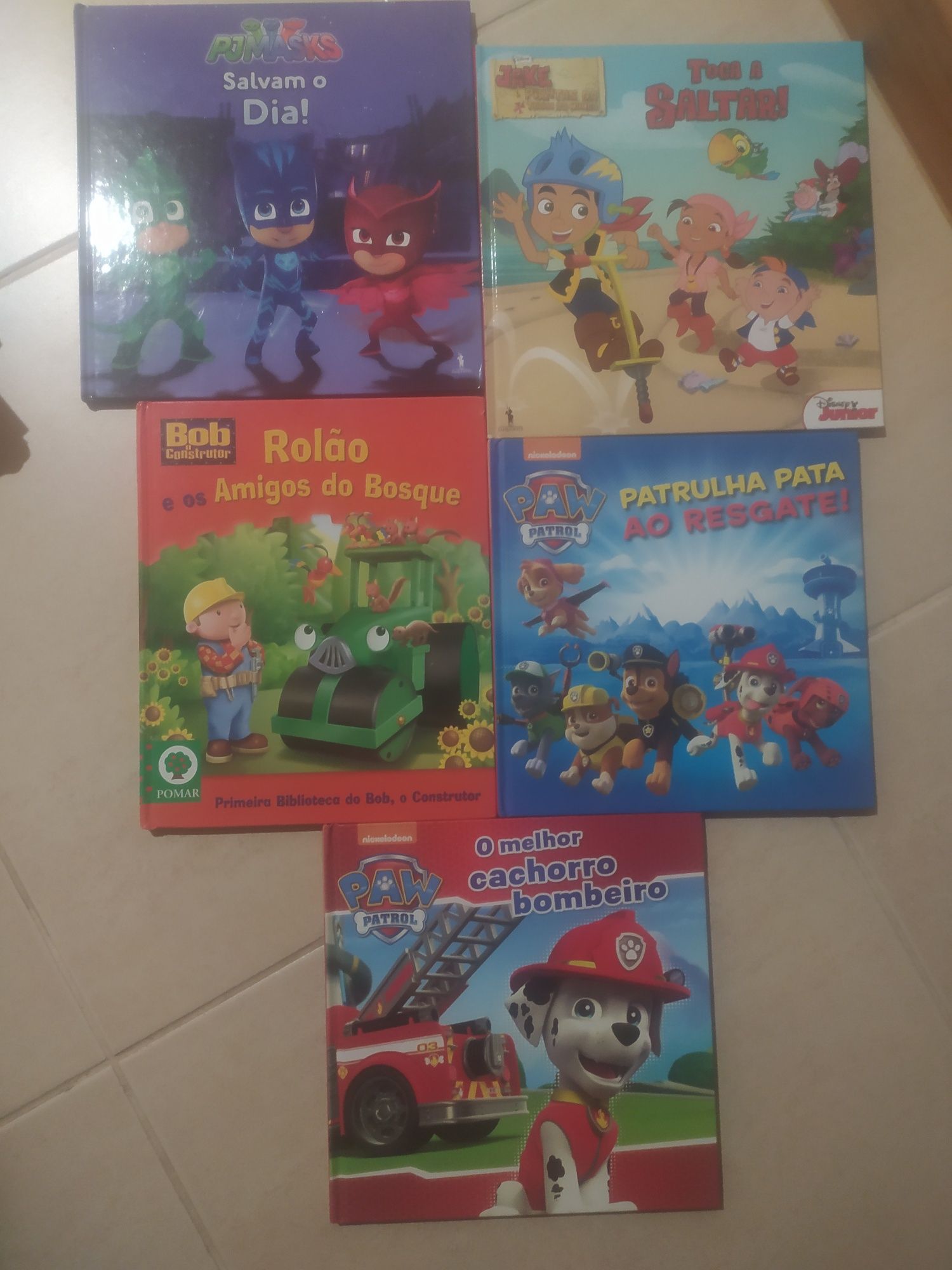 Livro Pjmasks Jake Patrulha Pata Bob Construtor