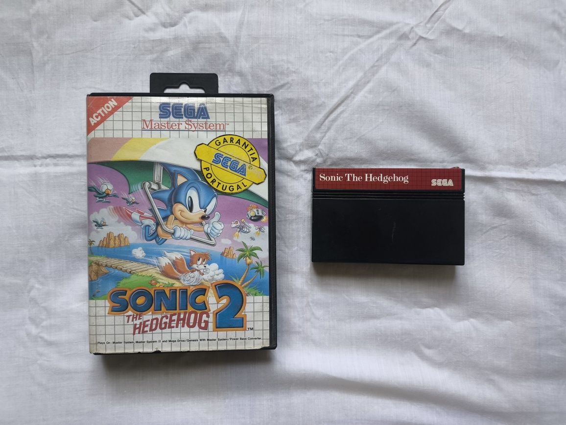 Sonic The Hedgehog 1 e 2 (Sega Master System)