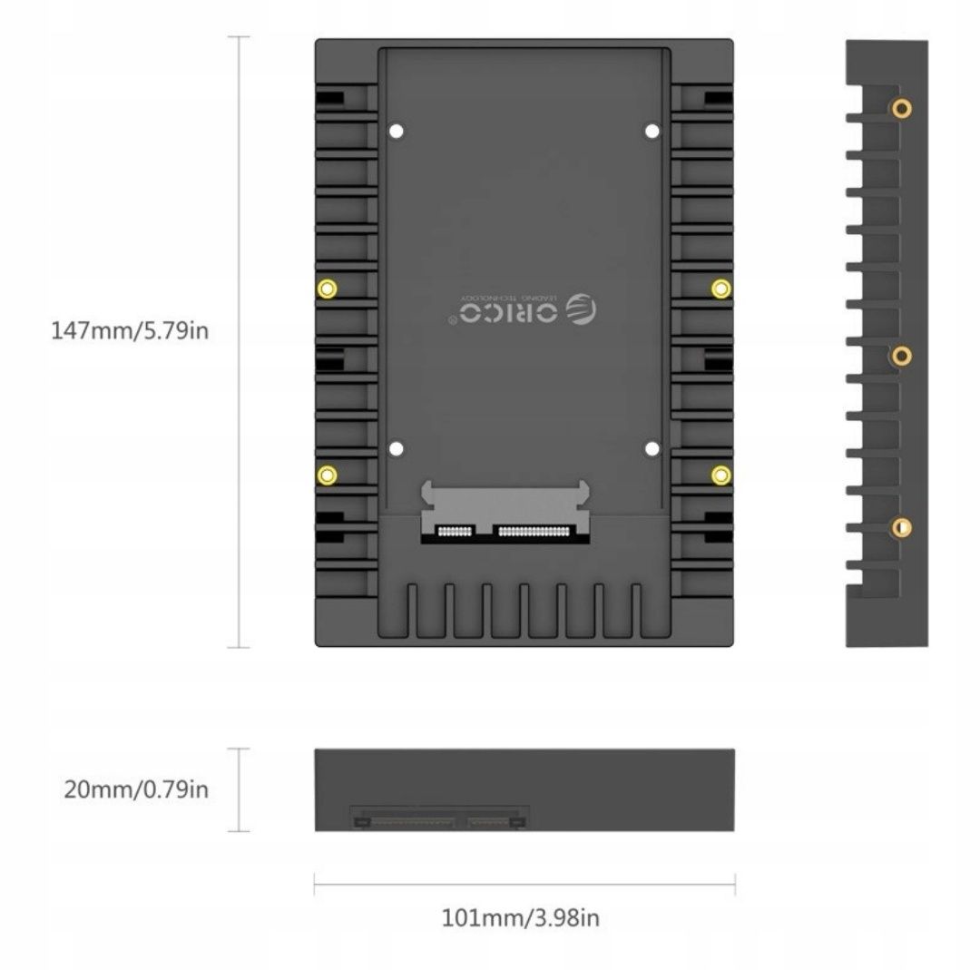 Orico Adapter SATA, uchwyt montażowy na dysk 2,5"
