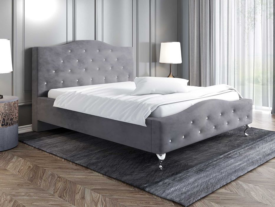 Łóżko tapicerowane Glamour 120x200, 140x200, 160x200, 180x200, 200x200