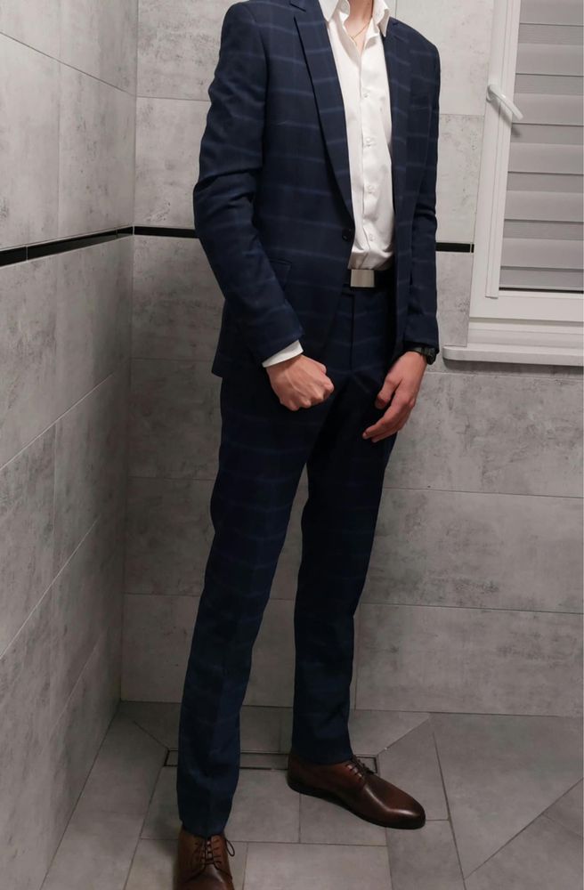 Garnitur Vizarro 188/96/86 slim welna 100%