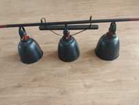 Lampa wisząca czarna, 3 żarówki