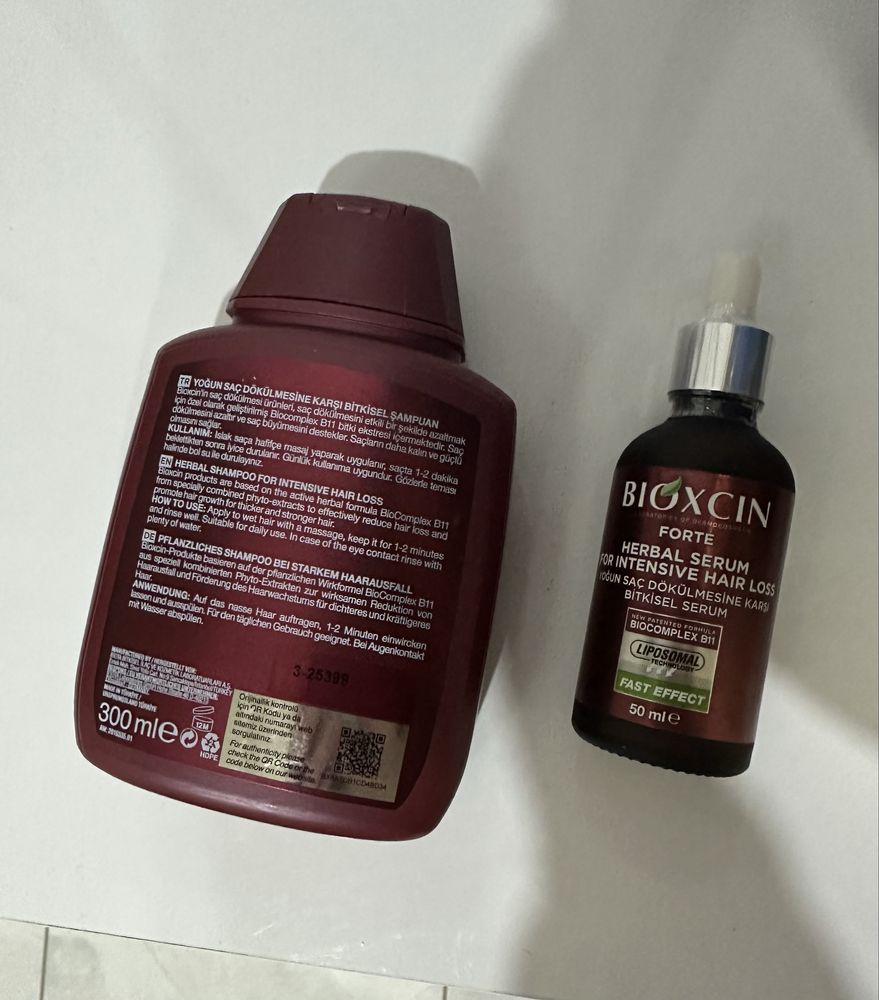 Набір Bioxcin (оригінал) шампунь + сиворотка.