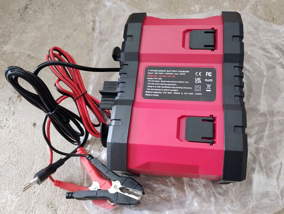 Зарядное устройство аккумулятор 12V 20A 24V 10A Gel LiFePO4 Charger